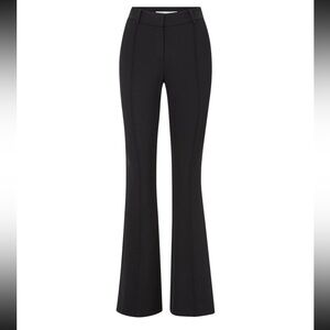 NWT Veronica Beard Hibiscus Boot Cut Skinny Flare Scuba Pants Black Size 2